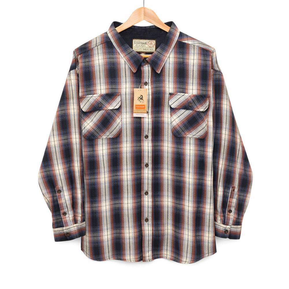 Legendary Hunting Outfitters Tough as Buck Plaid Flannel Mens 5XL Multicolor NWT